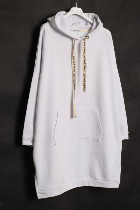 ITALY oversize TUNIKA dresowa BIAŁA 44/46/48