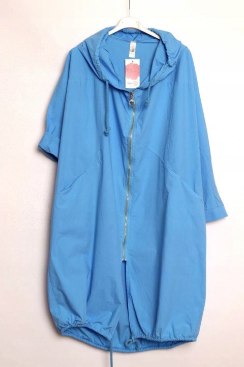 ITALY parka OVERSIZE narzutka BŁĘKIT 52/54/56/58