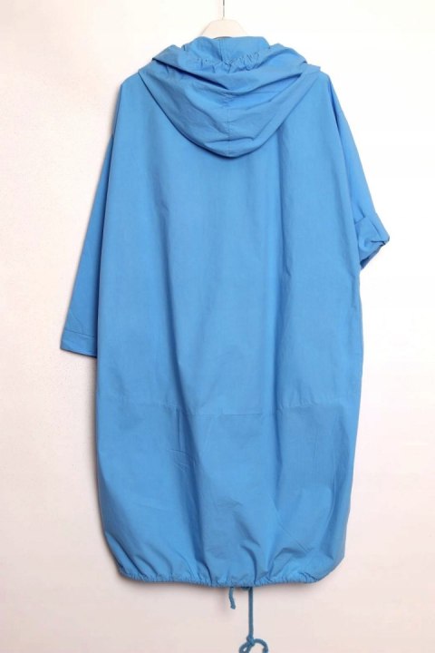 ITALY parka OVERSIZE narzutka BŁĘKIT 52/54/56/58