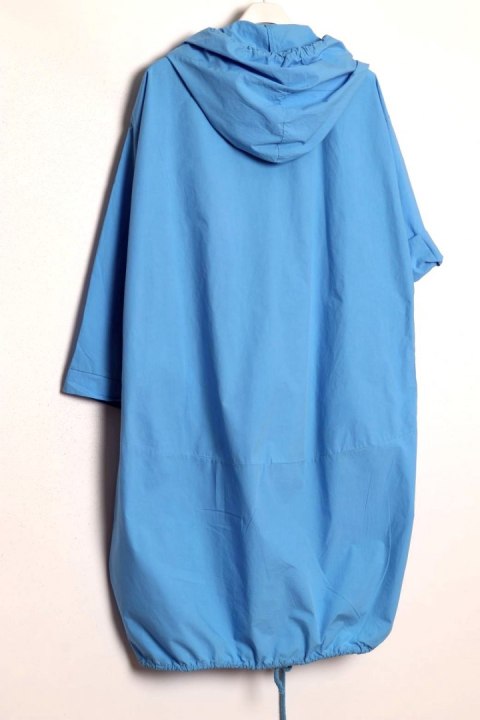 ITALY parka OVERSIZE narzutka BŁĘKIT 52/54/56/58