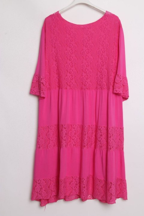 ITALY sukienka OVERSIZE FALBANA 50/52/54