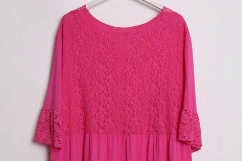 ITALY sukienka OVERSIZE FALBANA 50/52/54