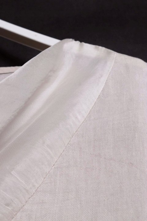 ITALY sukienka OVERSIZE trapez LEN JEDWAB 44/46