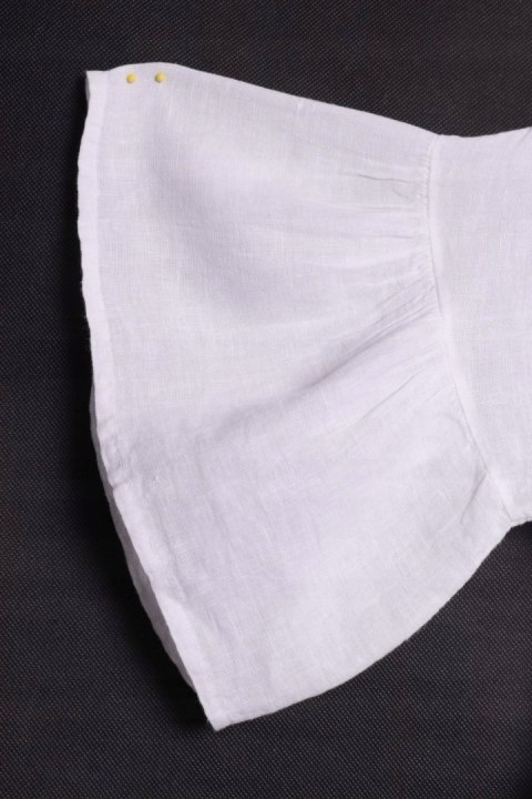 ITALY tunika LEN OVERSIZE biała 44/46