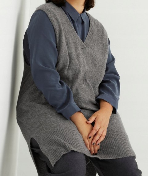 KAPPAHL TUNIKA swetrowa OVERSIZE KAMIZELKA 52/54