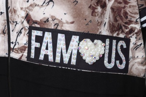 LUIZZA ITALY oversize DRES cyrkonie r 44