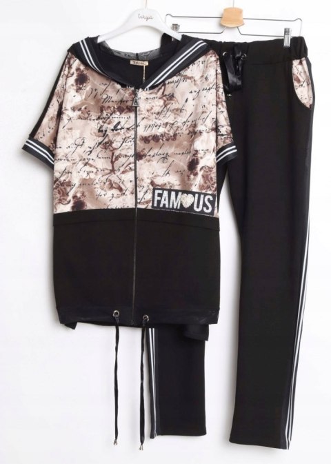 LUIZZA ITALY oversize DRES cyrkonie r 44