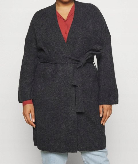 PIECES kardigan NARZUTKA grafitowy r 50/52/54