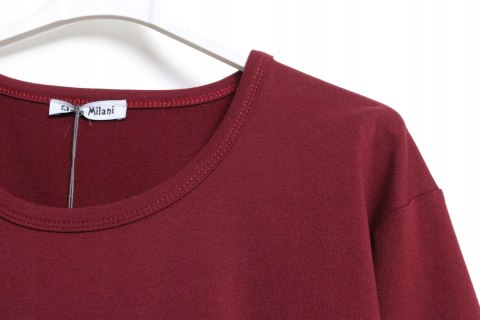 TUNIKA oversize JERSEY bordowa r 44/46