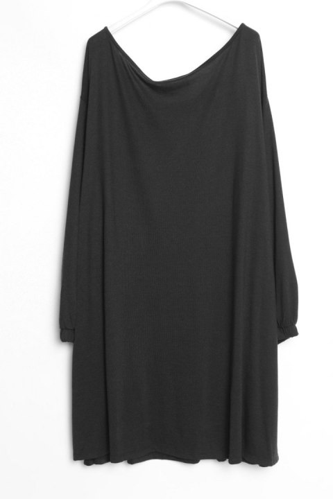 TUNIKA oversize JERSEY czerń 54/56