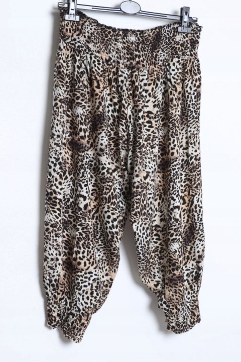 ALLADTNKI spodnie ZWIEWNE panterka rybaczki r 52