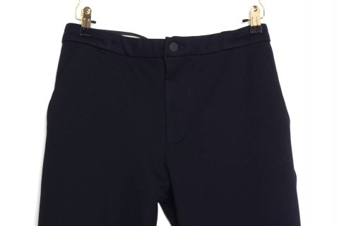 FABRIKA SPODNIE cygaretki GRANATOWE jersey 50/52