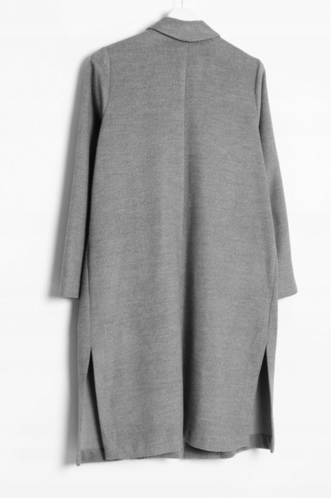 H&M szary melanż PŁASZCZ wiosna r 40/42