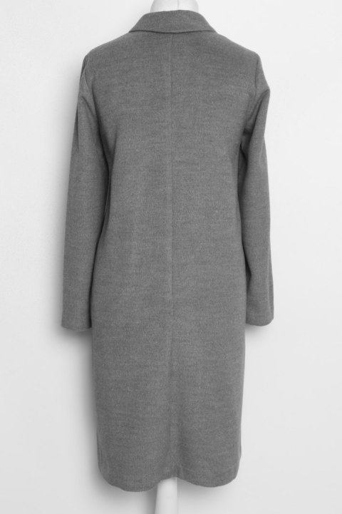 H&M szary melanż PŁASZCZ wiosna r 40/42
