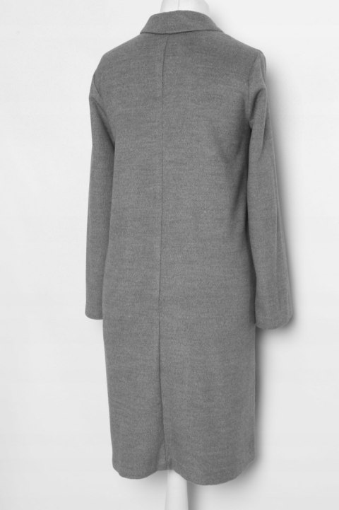 H&M szary melanż PŁASZCZ wiosna r 40/42