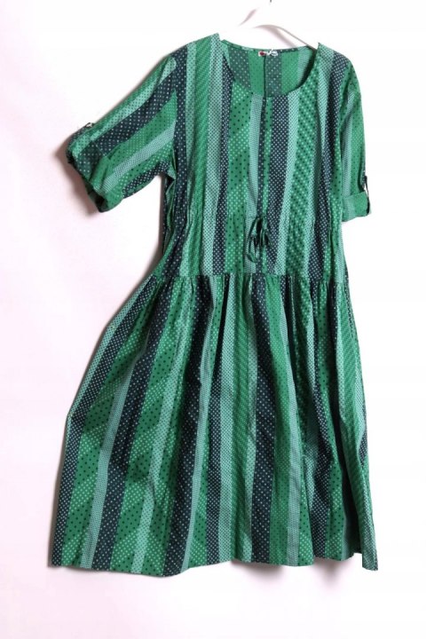 ITALY sukienka OVERSIZE zielona 44/46