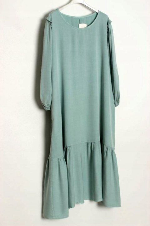 ITALY sukienka oversize LONG zielona 44/46/48