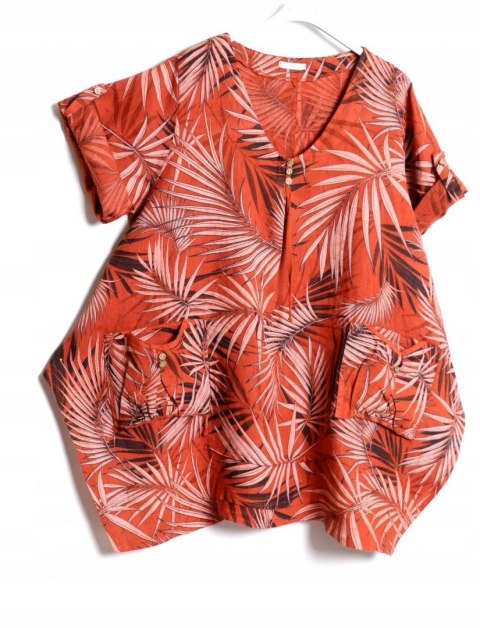 ITALY tunika LEN OVERSIZE 46/48/50/52