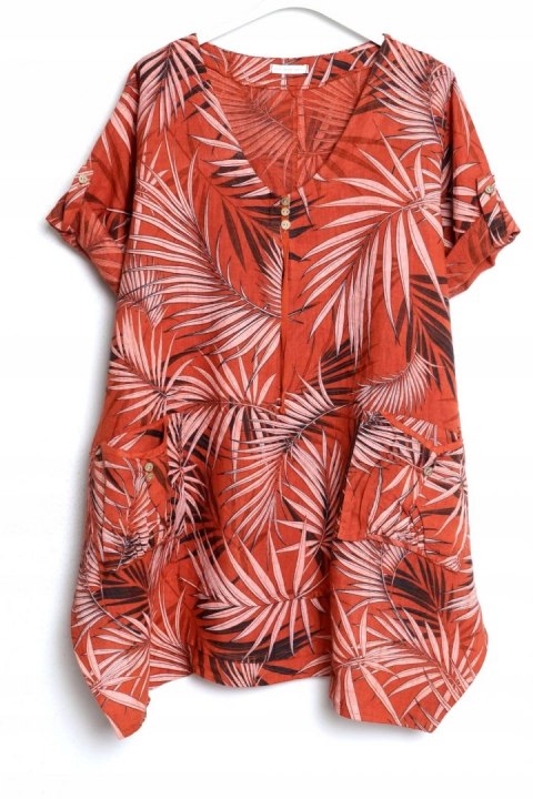 ITALY tunika LEN OVERSIZE 46/48/50/52