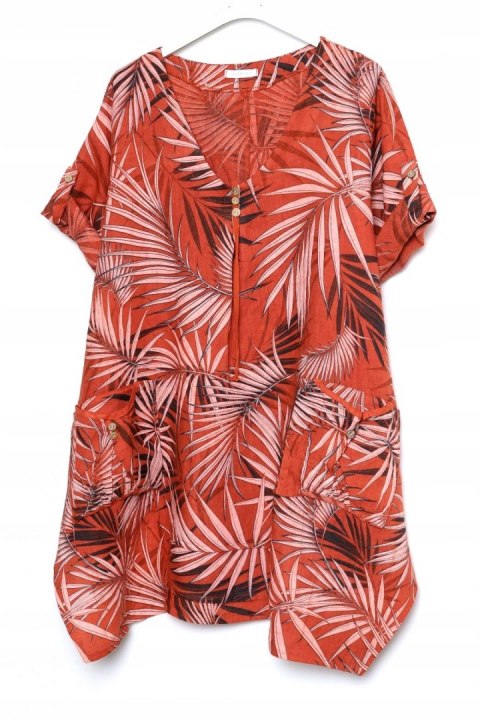 ITALY tunika LEN OVERSIZE 46/48/50/52