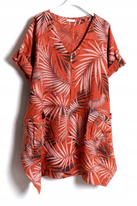 ITALY tunika LEN OVERSIZE 46/48/50/52