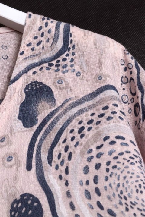 ITALY tunika SZMIZJERKA len OVERSIZE r 48/50/52/54