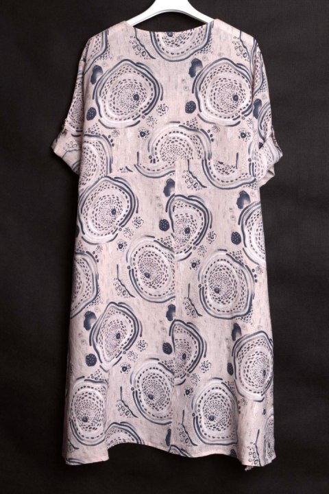 ITALY tunika SZMIZJERKA len OVERSIZE r 48/50/52/54