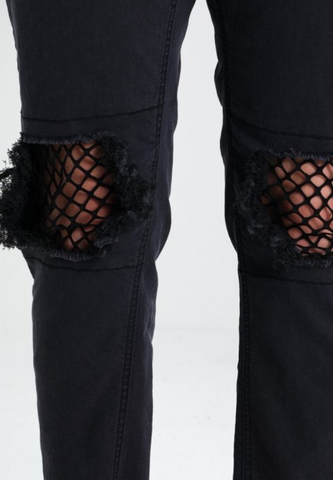 JEANS podarciuchy CZERŃ DENIM r 48/50