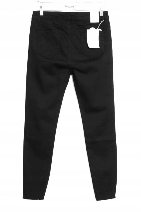 JEANSY spodnie ZGRABNE czarne PUSH UP r 46