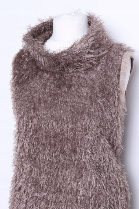 KAMIZELKA futrzak BEŻOWE 44/46