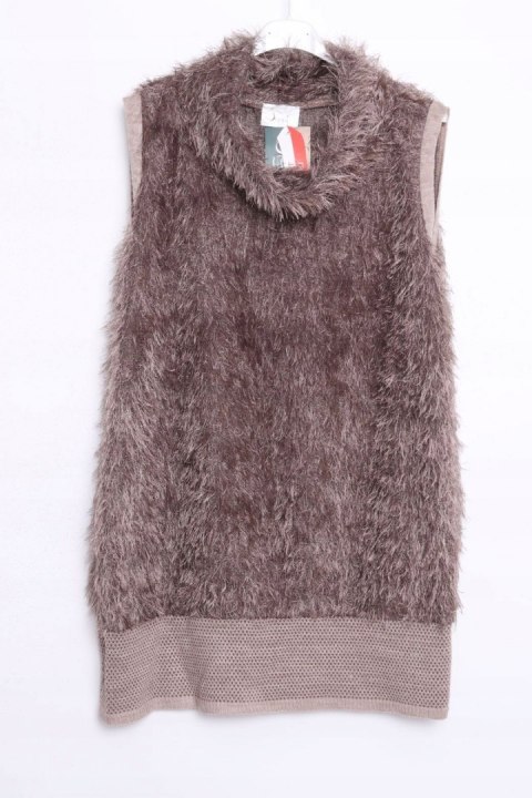 KAMIZELKA futrzak BEŻOWE 44/46