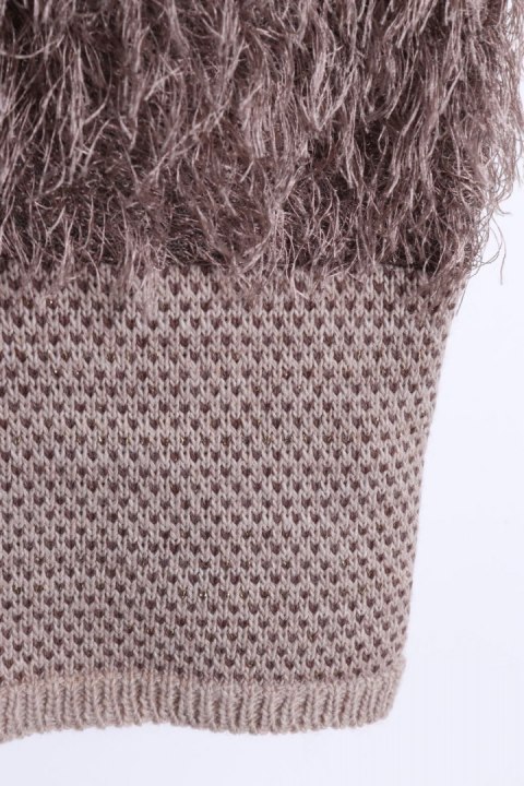 KAMIZELKA futrzak BEŻOWE 44/46