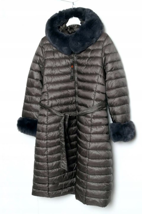 PŁASZCZ szary OCIEPLANY lekki 2XL r 44/46