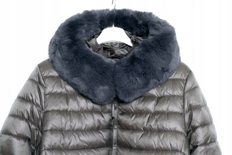 PŁASZCZ szary OCIEPLANY lekki 2XL r 44/46