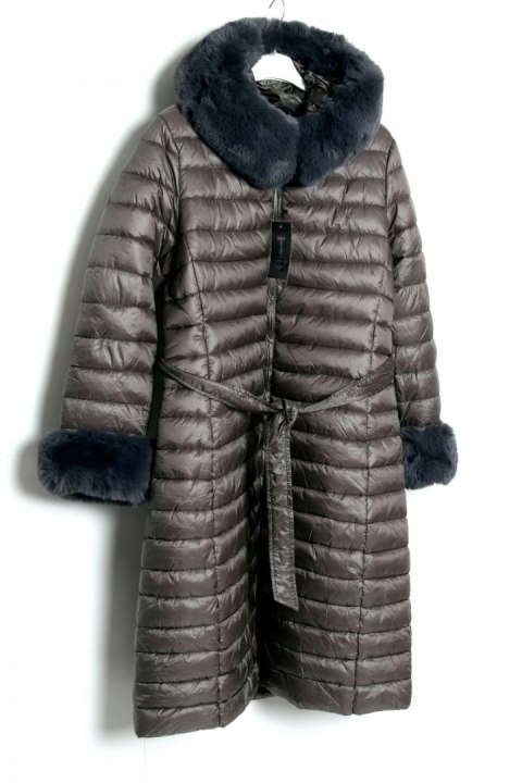 PŁASZCZ szary OCIEPLANY lekki 2XL r 44/46