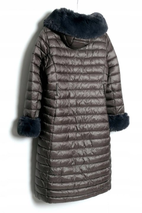 PŁASZCZ szary OCIEPLANY lekki 2XL r 44/46