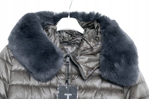 PŁASZCZ szary OCIEPLANY lekki 2XL r 44/46