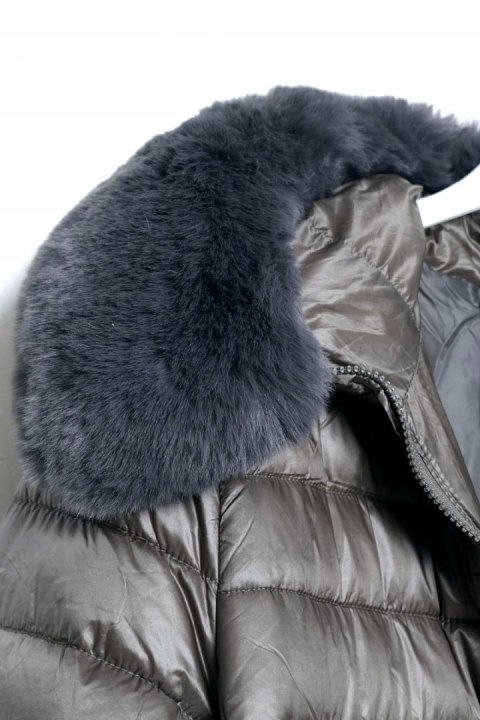 PŁASZCZ szary OCIEPLANY lekki 2XL r 44/46