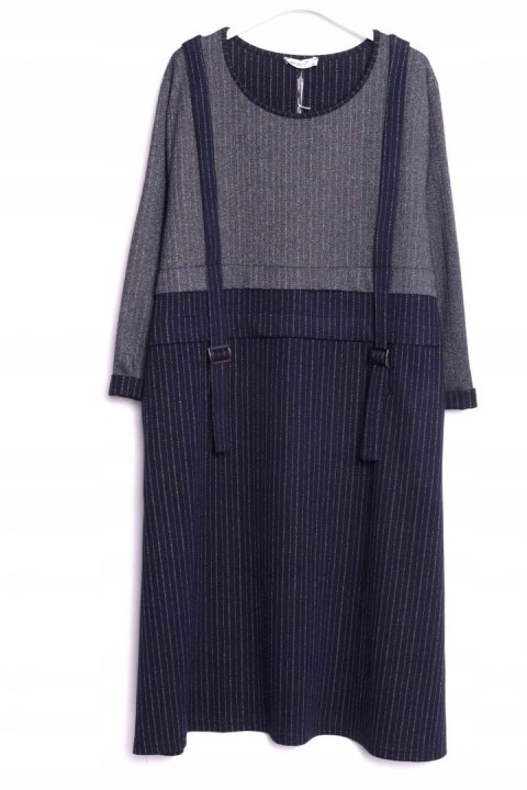 SUKIENKA jersey SREBRNA NITKA granatowa 50/52