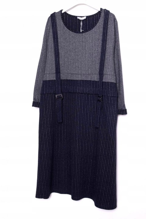 SUKIENKA jersey SREBRNA NITKA granatowa 50/52