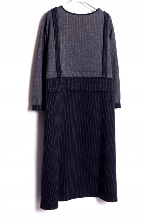 SUKIENKA jersey SREBRNA NITKA granatowa 50/52