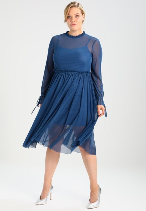 SUKIENKA niebieska KOKTAJLOWA RETRO r 52/54