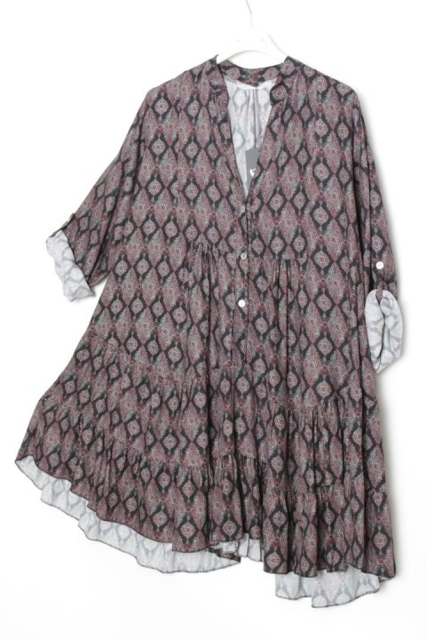 SUKIENKA oversize TRAPEZ falbana r 44/46