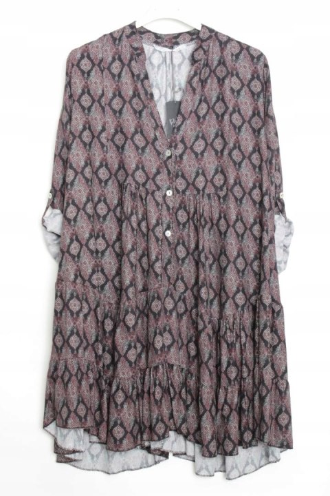 SUKIENKA oversize TRAPEZ falbana r 44/46