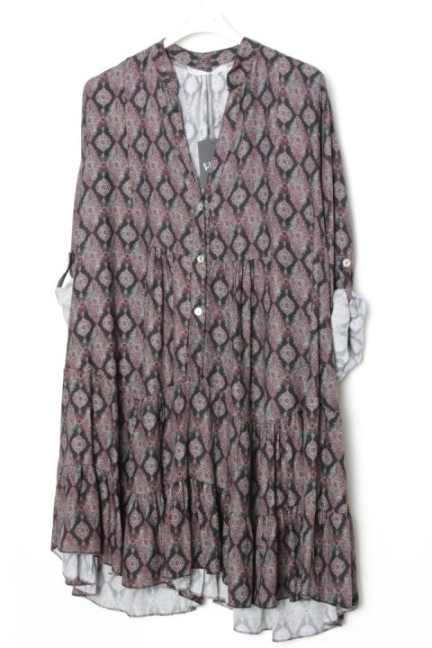 SUKIENKA oversize TRAPEZ falbana r 44/46