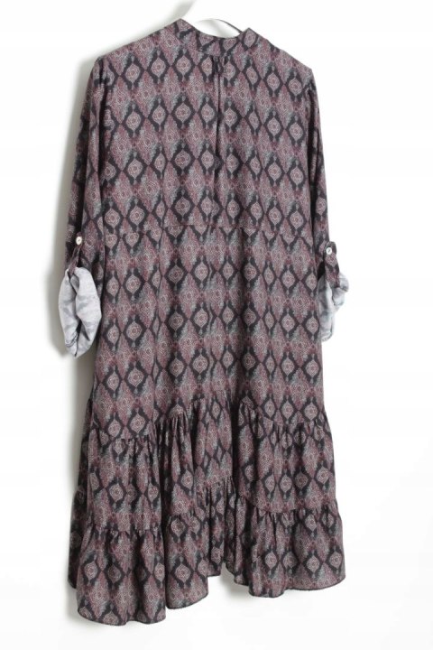 SUKIENKA oversize TRAPEZ falbana r 44/46