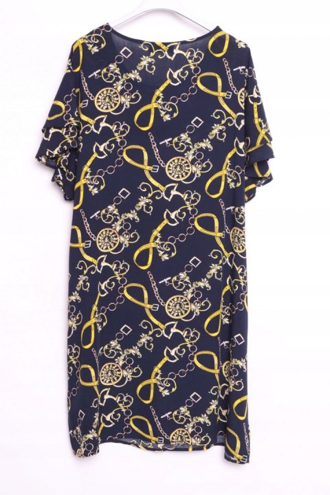 SUKIENKA zwiewna WZORY lato GRANAT 42/44
