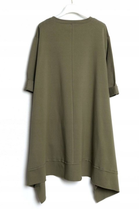 TUNIKA oversize TRAPEZ asymetryczna JERSEY r 44/46