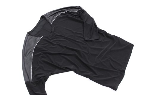Tunika KIMONO CZERŃ efektowna WSTAWKA r 56/58