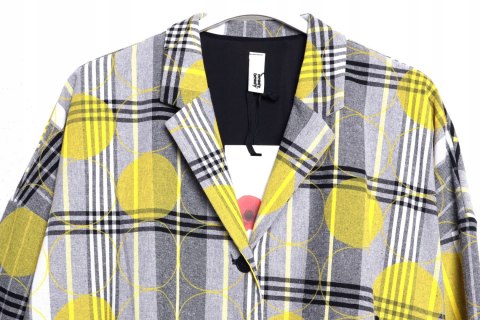 WENDY TRENDY płaszcz KRATA oversize 46/48/50/52/54